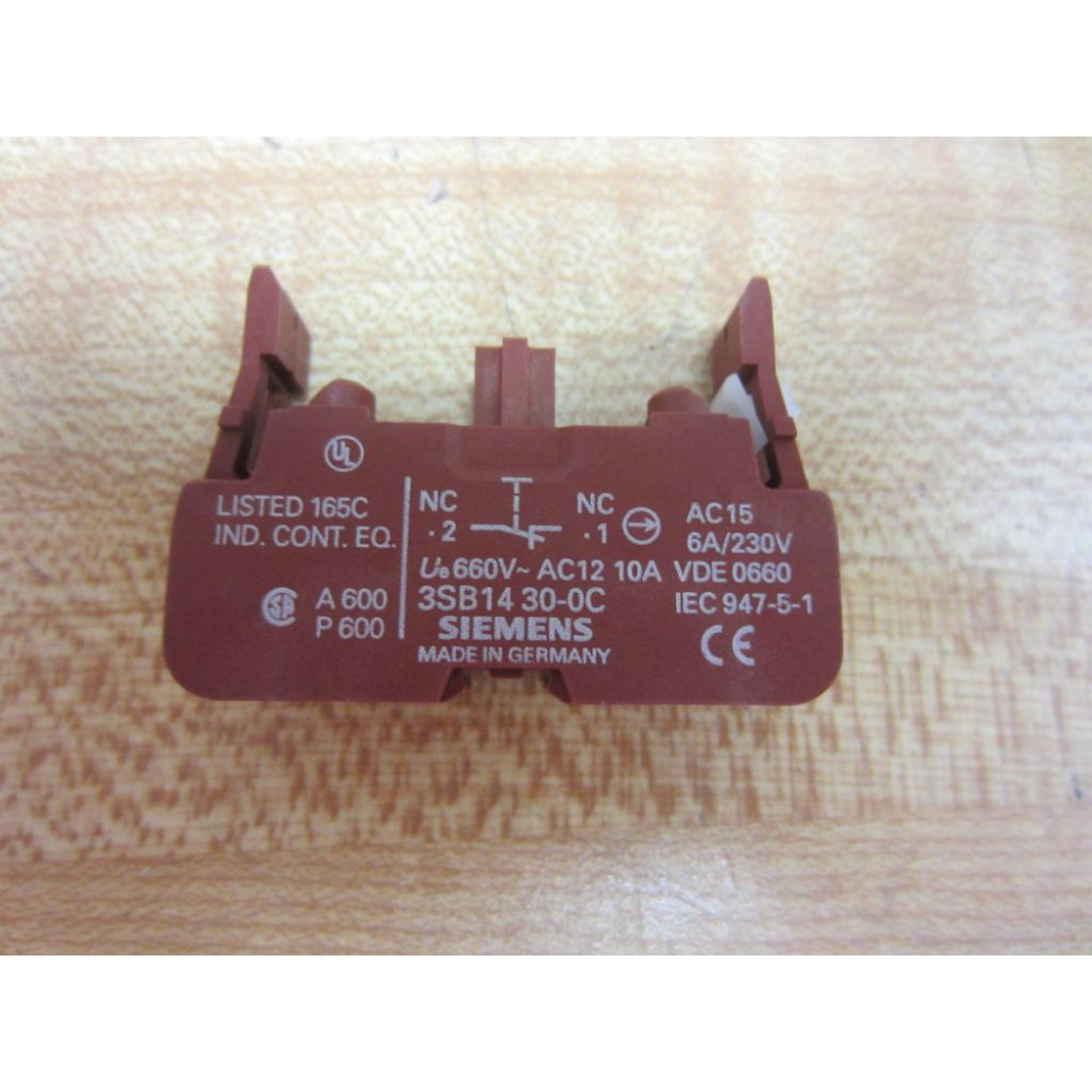 Siemens 3SB14-30-0C Block 3SB14300C 3SB1430-0C - New No Box