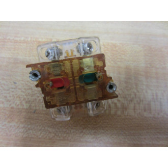 Cutler Hammer 10250T91000T Eaton Block Clear 10250T1 1 NO 1 NC - Used
