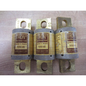 Bussmann KAX 80 Rectifier Fuse KAX80 (Pack of 3) - New No Box