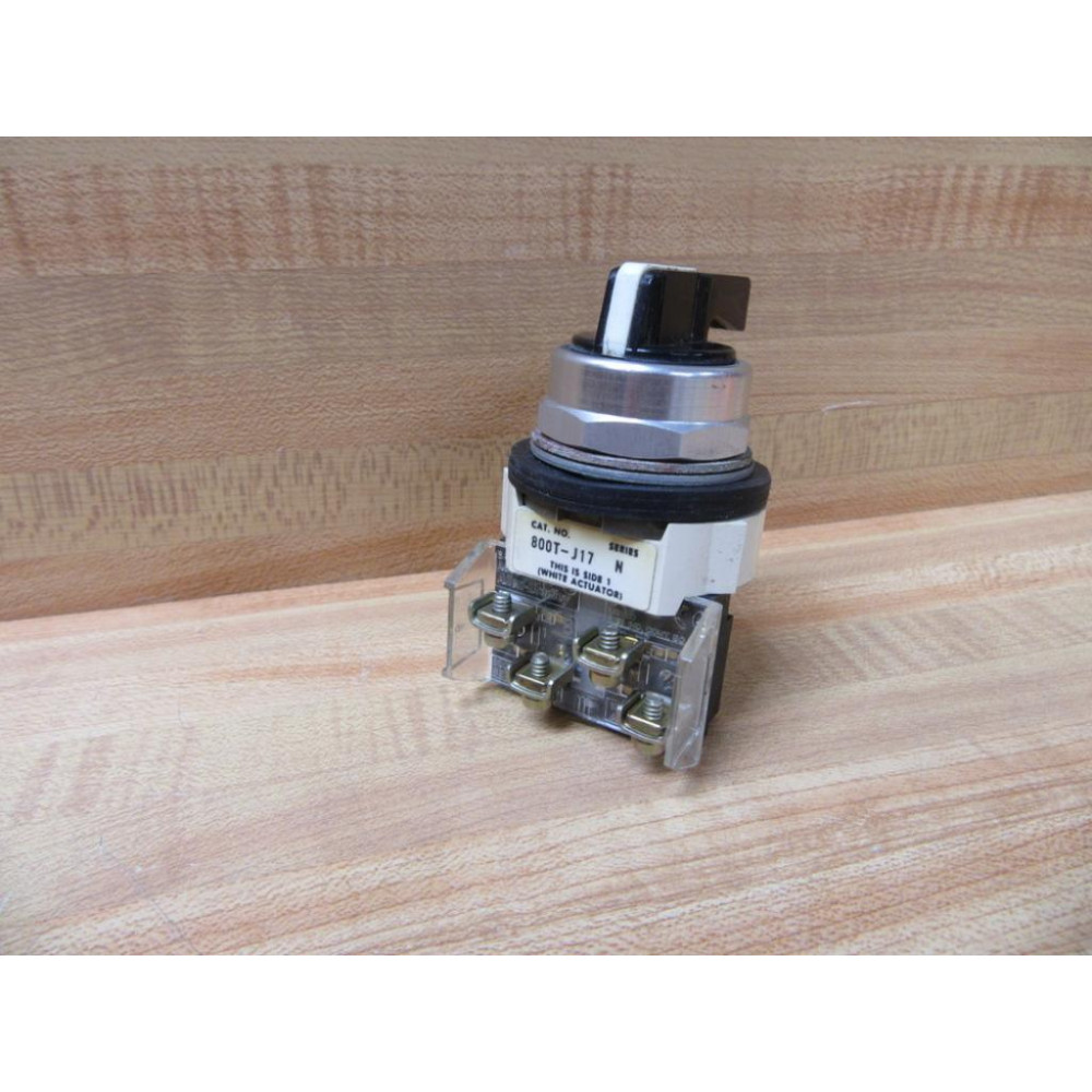 Allen Bradley 800T-J17A (3) Position Selector Switch 800TJ17 W800T-XA - Used