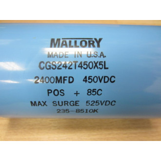 Mallory CGS242T450X5L Capacitor - Used