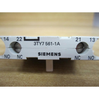 Siemens 3TY7-561-1A Auxiliary Contact 3TY75611A - Used