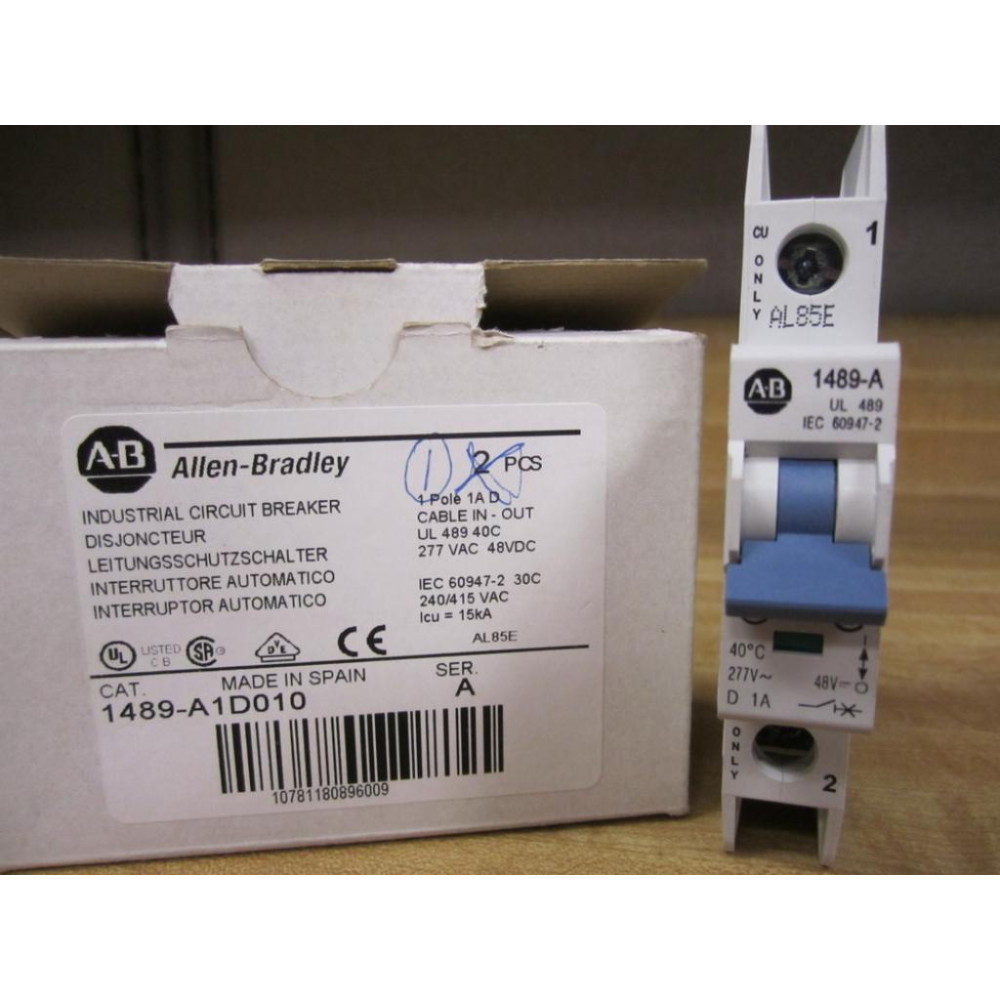 Allen Bradley 1489-A1D010 Circuit Breaker 1489A1D010 Series A