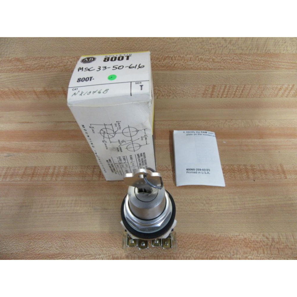 Allen Bradley 800T-NX1046B Selector Switch