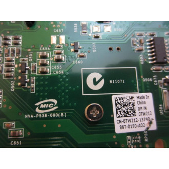 Nvidia P538 Video Card 0TW212 - Used