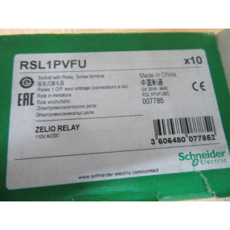 Schneider RSL1PVFU Telemecanique Socket WRelay - New No Box