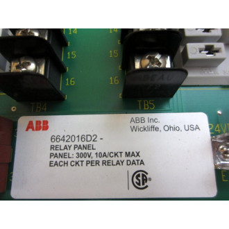 ABB Bailey 6642016D2 Relay Assy Board - New No Box