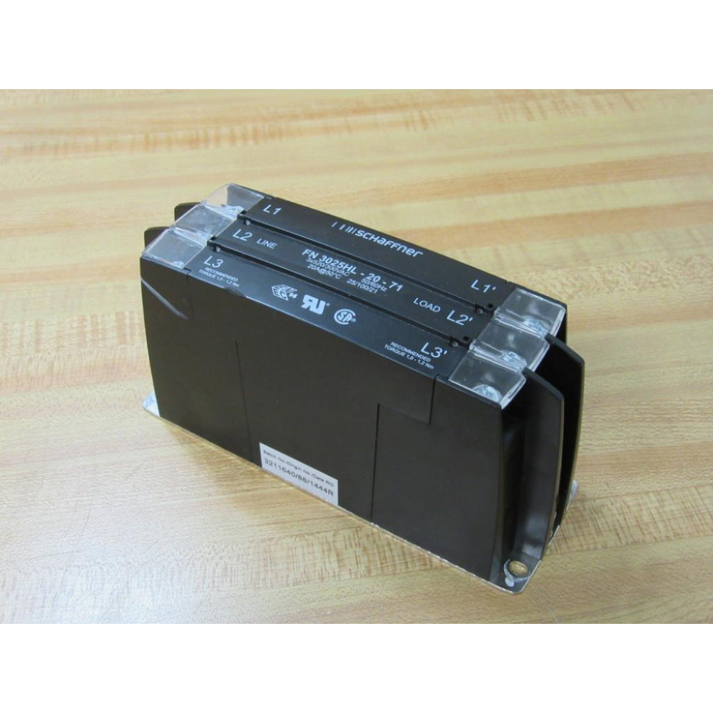Schaffner FN 3025HL-20-71 Power Line Filter FN3025HL2071 - Used