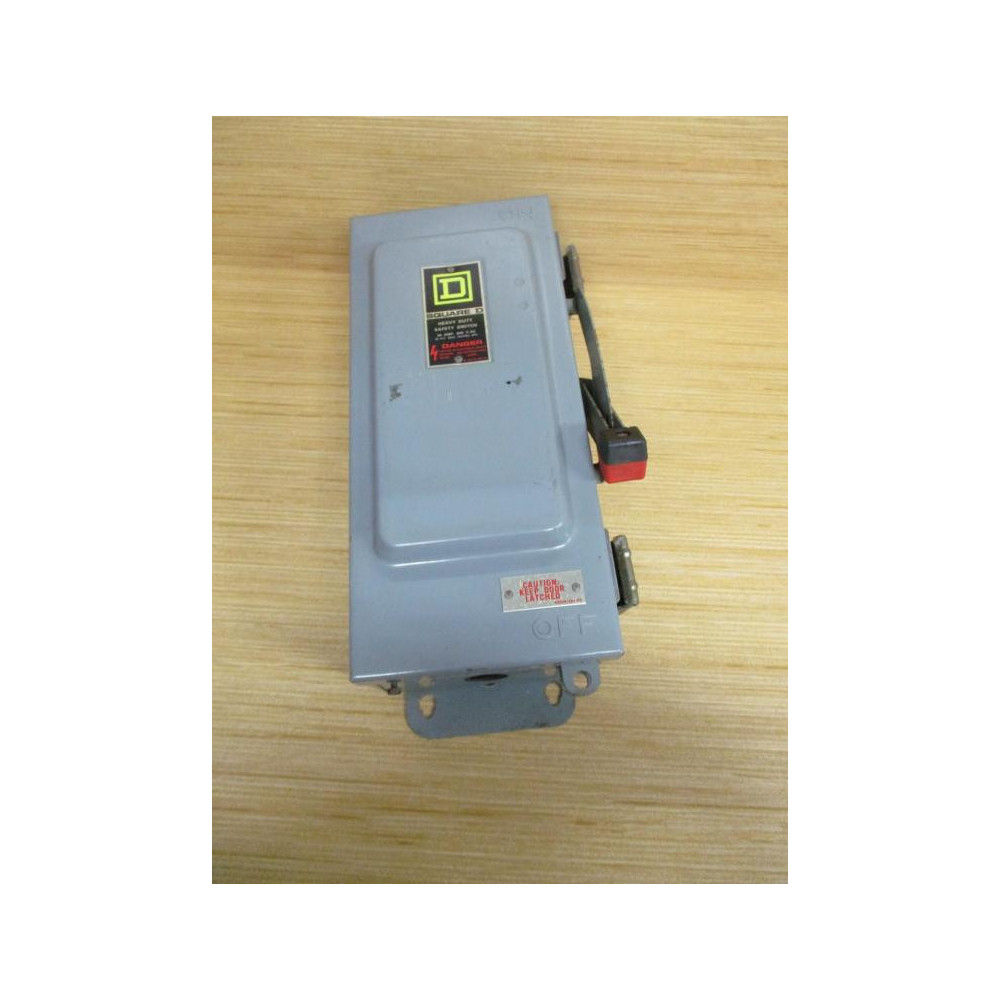 Square D H361AWK Disconnect Safety Switch Series E1 - Used