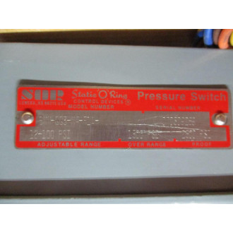 SOR 6NN-GG3-N4-F1A Pressure Switch 6NNGG3N4F1A - New No Box