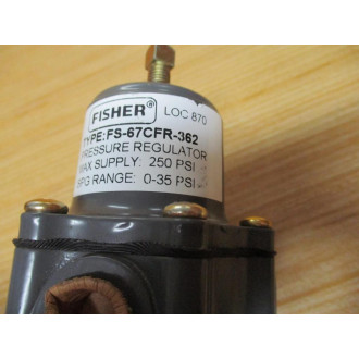 Fisher Controls FS-67CFR-362 Pressure Regulator - New No Box