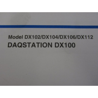 Yokogawa DXA100 Daqstandard Users Manual W2 Discs