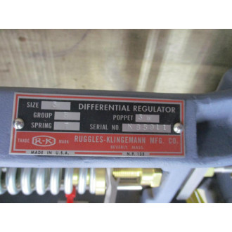 Ruggles-Klingemann Size 3 Differential Regulator - New No Box