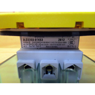 Siemens 3LD2203-OTK53 Disconnect Switch - New No Box