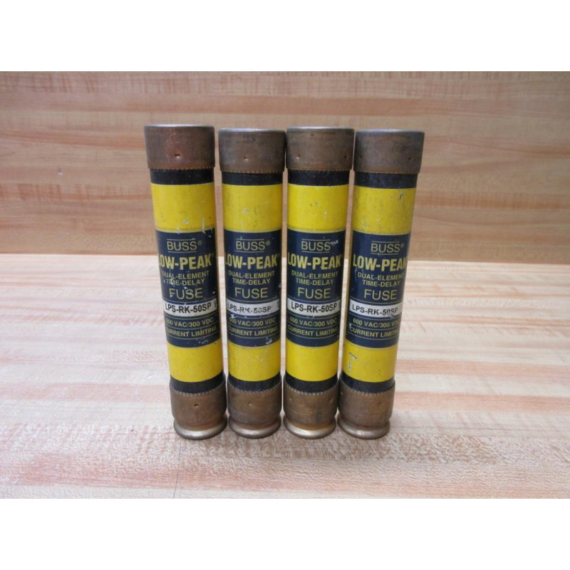 Buss LPS-RK-50SP Bussmann Fuse Cross Ref 4XF77 (Pack of 4) - Used