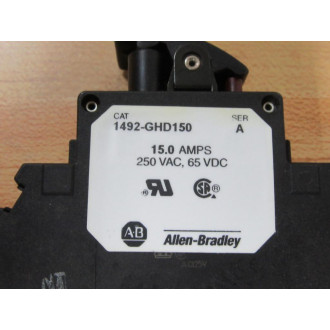 Allen Bradley 1492-GHD150 15A Circuit Breaker 1492GHD150 - New No Box