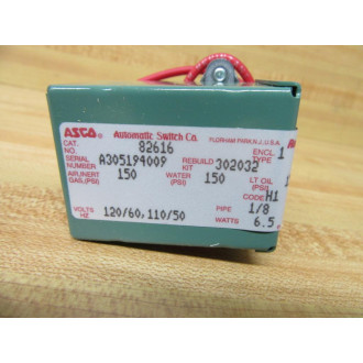 AscoRed Hat 82616 Solenoid Valve