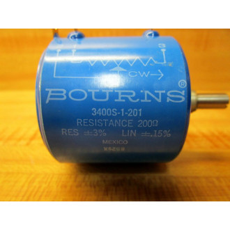 Bourns 3400S-1-201 Potentiometer 3400S1201 - New No Box
