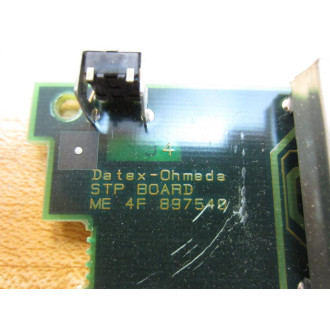 Datex-Ohmada ME 4F 897540 STP Board ME4F897540 - Used