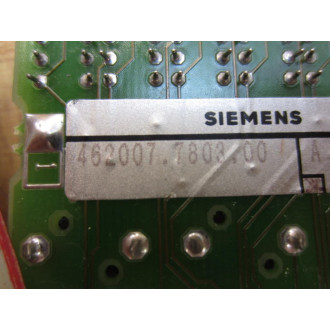 Siemens 462007-7803-00 Circuit Board 462007780300 WO + Button - Used