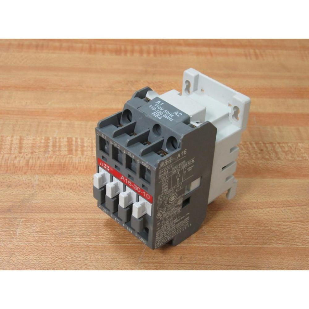 ABB A16-30-10-84 Contactor A16-30-10 WO DIN Rail Mount - Used