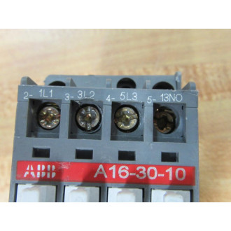 ABB A16-30-10-84 Contactor A16-30-10 WO DIN Rail Mount - Used