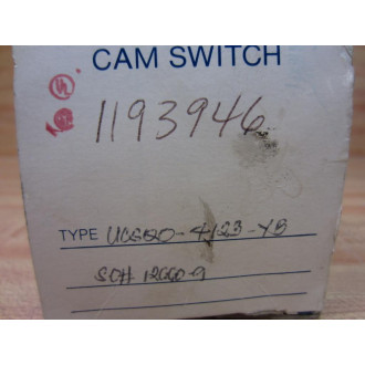 IDEC UCSQO-4123-YB Cam Switch UCSQO4123YB