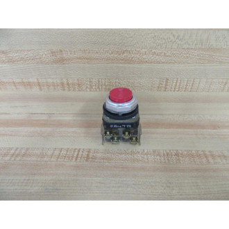 Allen Bradley 800T-B Pushbutton 800TB Red w(2-800T-XA) - Used