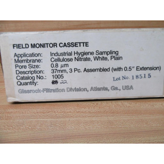 Glasrock 1005 Field Monitor Cassette (Pack of 22)