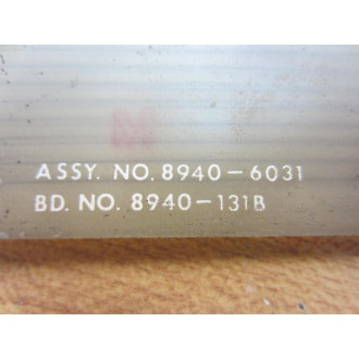 Warner & Swasey 8940-6031 Circuit Board  8940-131B - Used