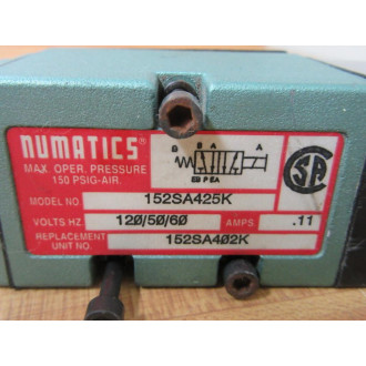 Numtatics 152SA425K Solenoid Valve - Used