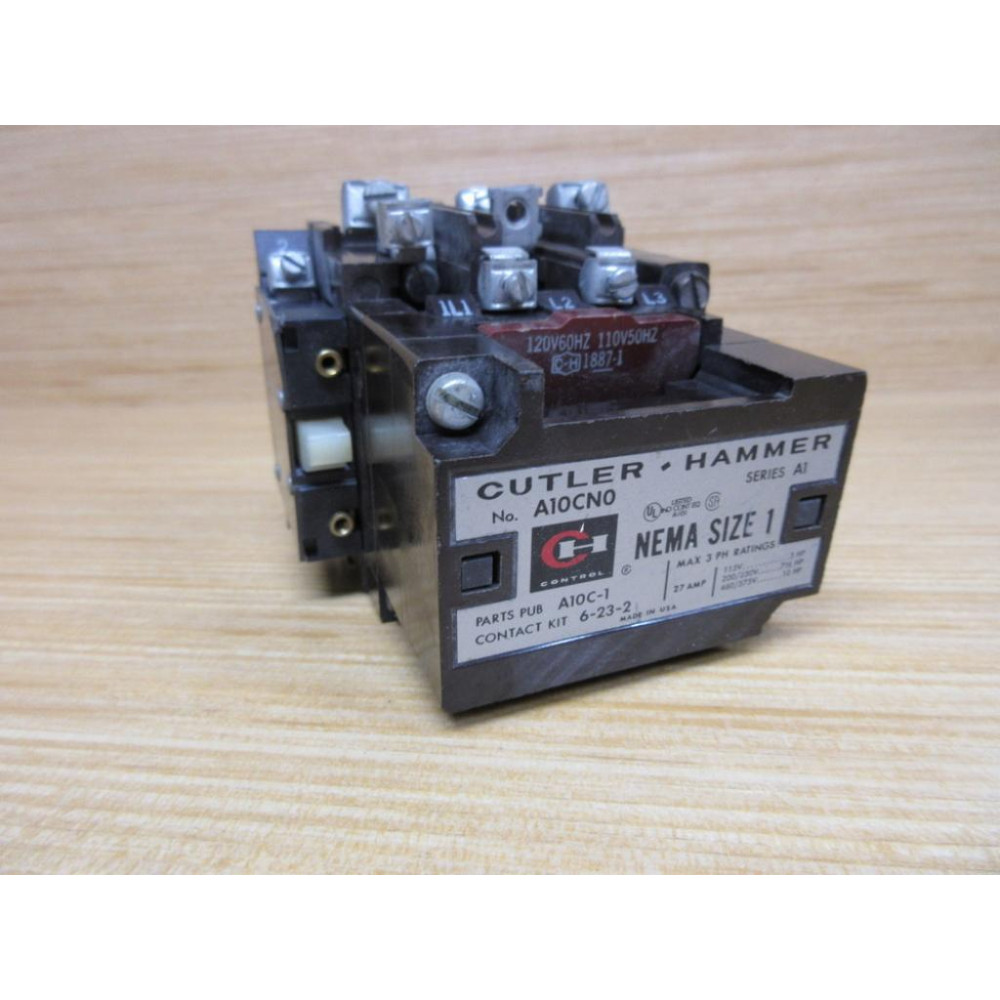 Cutler Hammer A10CN0 Contactor A10CNO W C320KB1, 1887-1 - Used