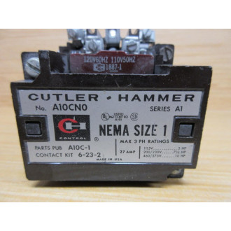 Cutler Hammer A10CN0 Contactor A10CNO W C320KB1, 1887-1 - Used
