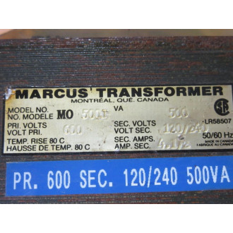 Marcus Transformer MO 500J transformer MO500J - Used