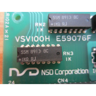 NSD VSV100H Circuit Board E59076F - Used