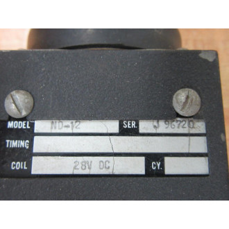 ESNA ND-12 Time Delay Relay ND12 - Used