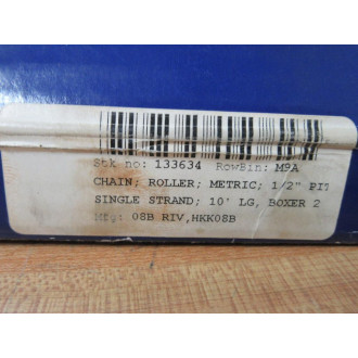 Renolds HKK 08BRB Metric Roller Chain 08B RIV