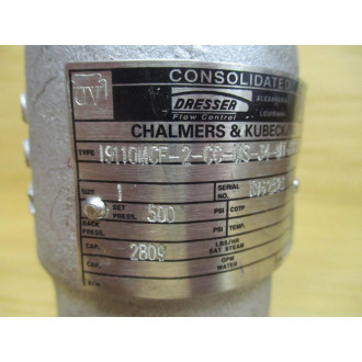 Dresser 19110MCF-2-CC-MS-34-MT-FT-SS Consolidated Relief Valve - New No Box