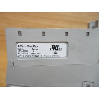 Allen Bradley 1734-MB IO Mounting Base 1734MB W 1734-RTB - Used