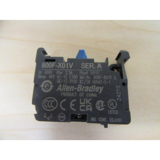 Allen Bradley 800F-X01V Contact Block 800F-XO1V