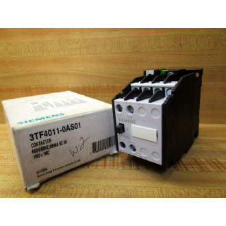 Siemens 3TF4011-0AS01 Contactor 3TF40110A1