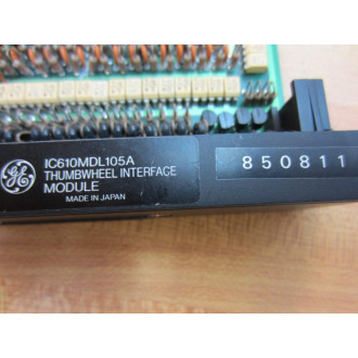 General Electric IC610MDL105A GE Thumbwheel Interface Module - Used