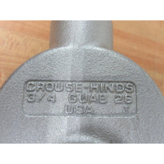 Cooper Crouse Hinds GUAB 26 34" Conduit Outlet Box GUAB26