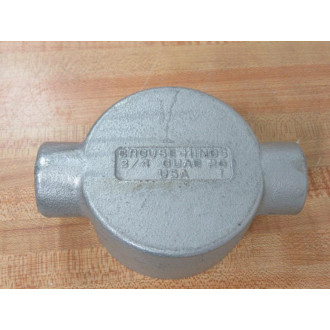 Cooper Crouse Hinds GUAC 26 34" Conduit Outlet Box GUAC26 WO Cover