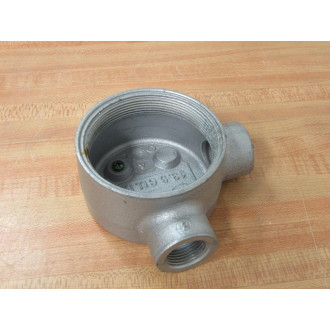 Cooper Crouse Hinds GUAL26 34" Conduit Outlet Box With Cover