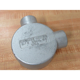 Cooper Crouse Hinds GUAL26 34" Conduit Outlet Box With Cover