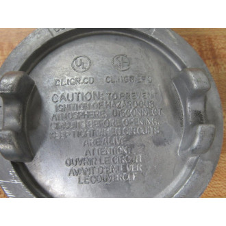 Cooper Crouse Hinds GUAL26 34" Conduit Outlet Box With Cover