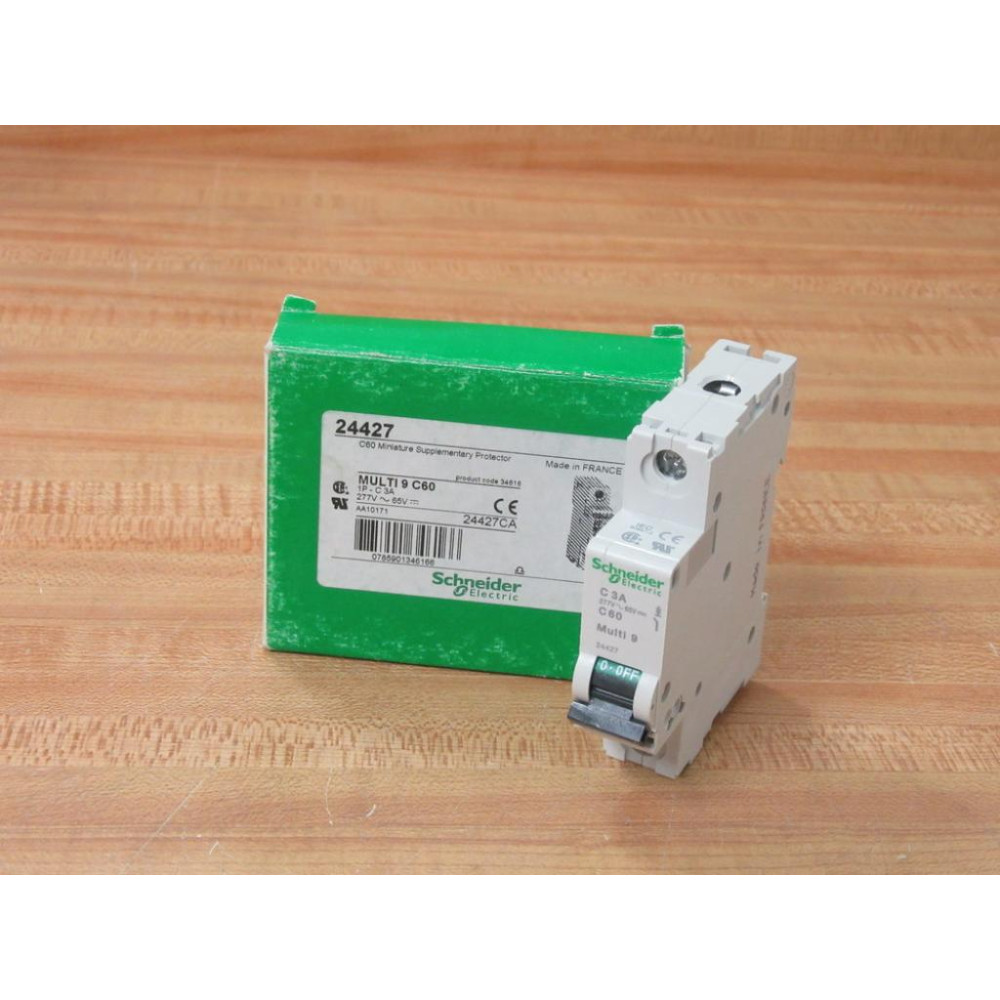 Schneider 24427 Square D Breaker 3A Merlin Gerin MG24427