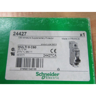 Schneider 24427 Square D Breaker 3A Merlin Gerin MG24427