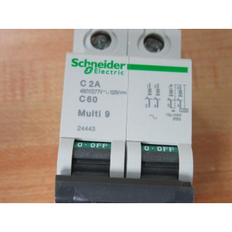 Schneider 24443 Square D Breaker 2A MG24443 Merlin Gerin